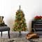 4ft. Pre-Lit Norway Mixed Pine Artificial Christmas Tree, Clear LED Lights
